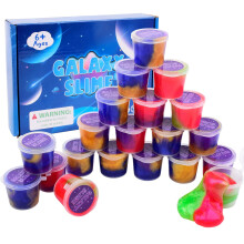 20 Packs Colorful Galaxy Slime, Stretchy & Non-Sticky,Idea Stocking Stuffers for Christmas,Party Favors for Kids, Sensory and Tactile Stimulation, St