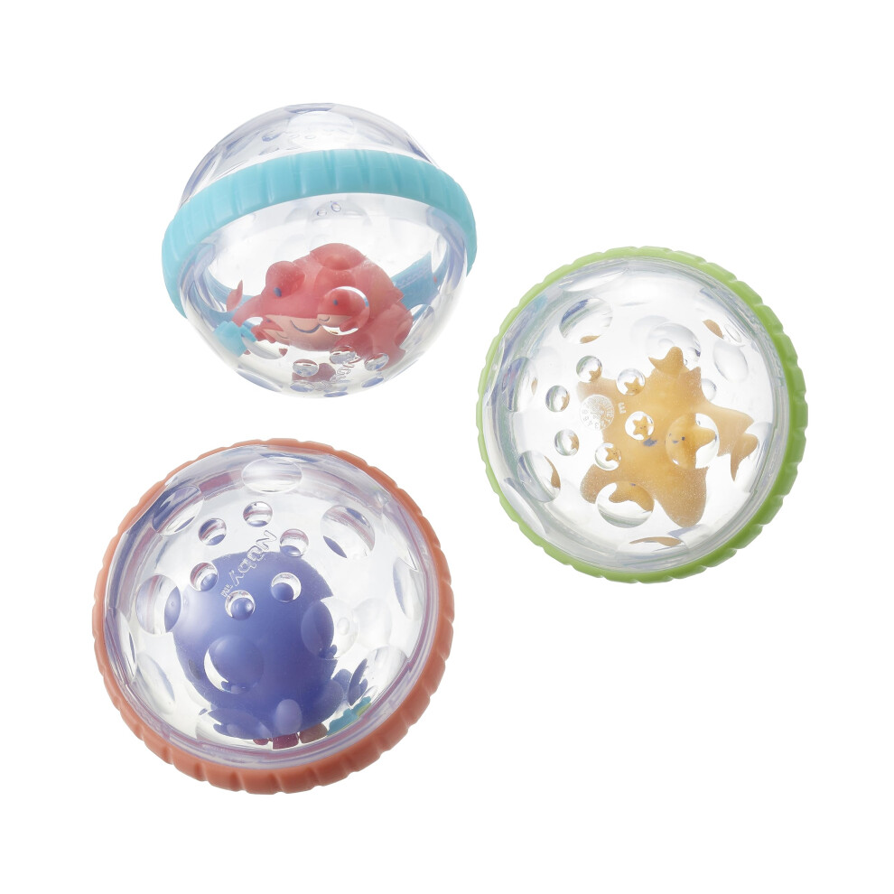 Nuby Floating Bubbly Buds Baby Bath Toy - Sensory Play | Easy To Hold | Easy Clean