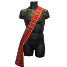 4ft Length (48" // 122cm) Traditonal Scottish Burns Night Hogmanay Tartan Sash [Royal Stewart]