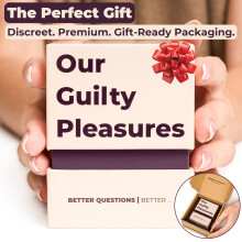 Our Guilty Pleasures Couples Game - The Best Conversation Cards For Couples - Perfect For Date Night - 120 Cards - 3 Exciting Levels