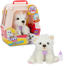 LLP Little Live Pets My Really Real Puppy - Luna The Samoyed Realistic Interactive Toy Puppy That Reacts To Your Touch 60+ Sounds and Reactions Soft F