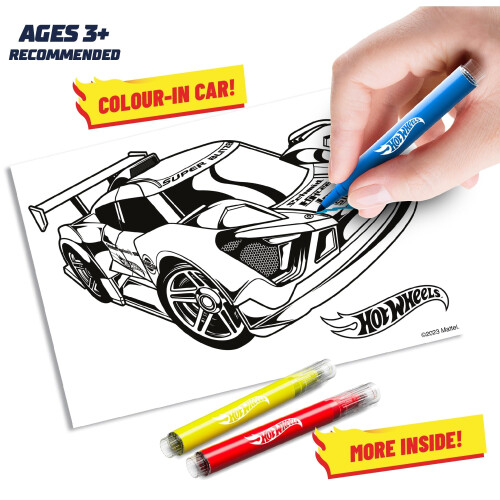 Hot Wheels Licenced Sticker Craft Activity Set, 40 Pieces, Age 3+ - 6 Pack 1