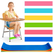 6 Pack Chair Bands for Kids with Fidgety Feet, ADHD Tools for Kids, ROOKEA Sensory Room Must Haves for Adhd Kids Fidget Chair Bands Autism Classroom