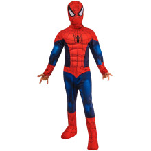 Rubies Official Marvel Spider-Man Deluxe Padded Muscles Child Costume, Kids Superhero Fancy Dress, Age 7-8 Years Halloween
