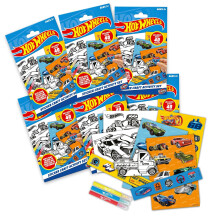 Hot Wheels Licenced Sticker Craft Activity Set, 40 Pieces, Age 3+ - 6 Pack