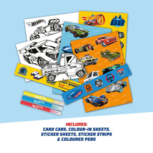 Hot Wheels Licenced Sticker Craft Activity Set, 40 Pieces, Age 3+ - 6 Pack 2