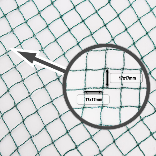 Pond net 4 m x 8 m Heron protection Silo net Leaf protection net Bird protection netting Leaf netting 2