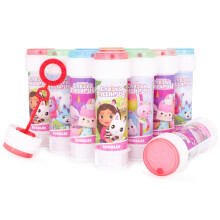 Toyland Pack de 12 Bouteilles de Bulles Gabby's Dollhouse avec Baguettes, 2fl oz & Couvercle Labyrinthe