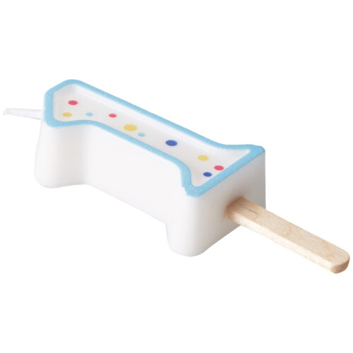 PME Blue Number 1 Candle, Small Size,4.3 cm 2