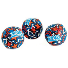 Zoggs Kids Water Friendly Splash Neoprene Covered Balls - Orange/Blue with Star Print, 3.5 inch each