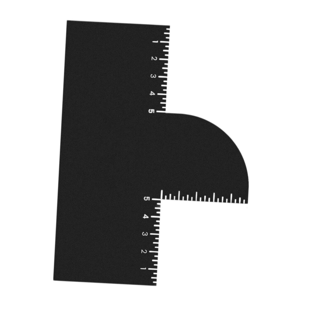 Hairline Shaping Tool with Precision Scale, DualEdge Reusable Barber Hairline Template