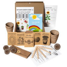 Kids Gardening Set, Grow Your own kit for Children, Wildflower Seeds, Garden Set for Kids, Seed Kits for Kids, Kids Survival kit, Childrens Gardening