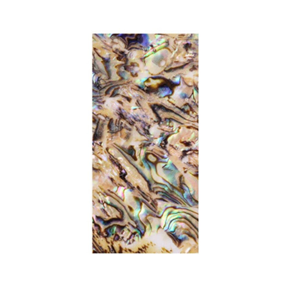 Mermaid Nail Art Sticker with Iridescent Gradient Shell Design, Brown Seashell Decals for DIY Manicure