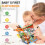 HECCEI Baby Book Crinkle Cloth Book for Sensory Development,0-12 Months 2