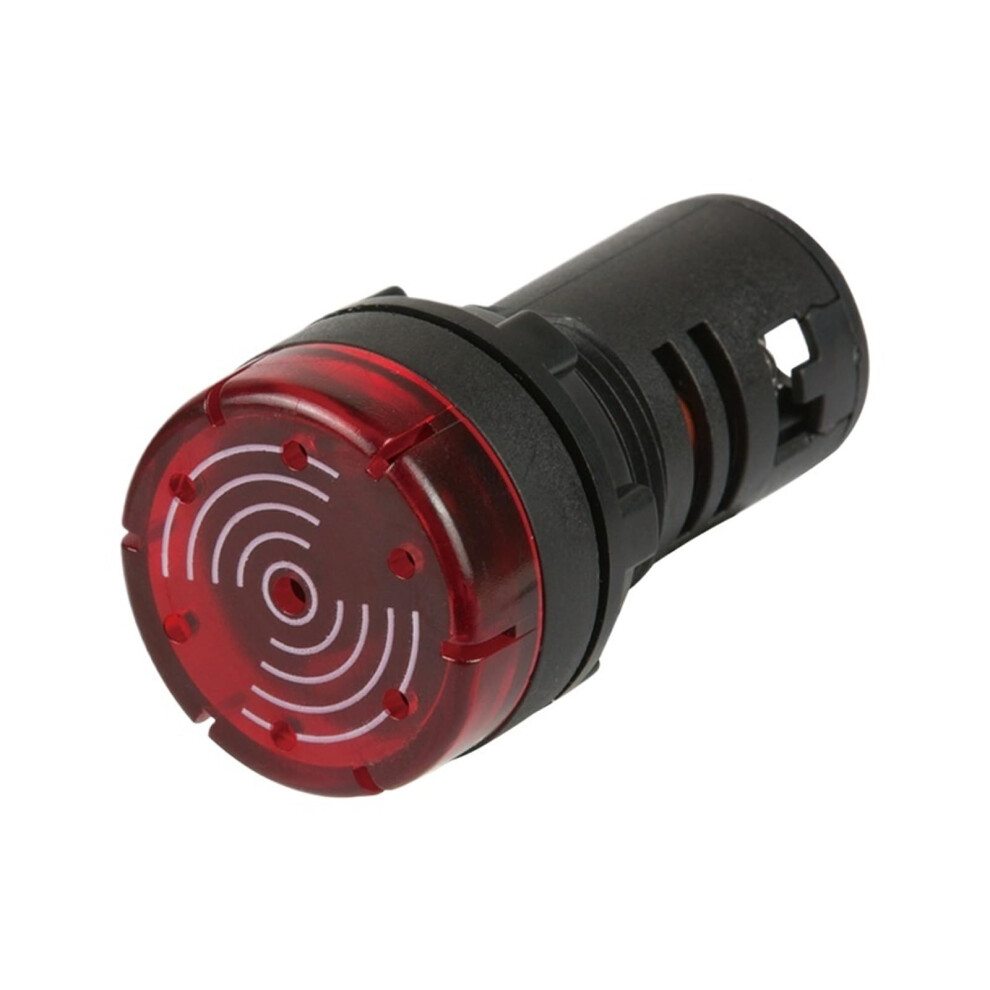 Industrial Warning Buzzer 220V With Bright Red Flash And Volume Alert For Safety Alarms 9070919009754