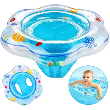 Baby Swimming Float, Inflatable Baby Swimming Ring with Safety Seat, Baby Bath Toddler Swim Pool Bathing Accessories for Toddlers 6-36 Months and Swi