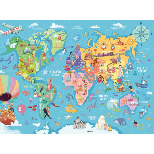 Ravensburger Ravensburger Children Puzzles World Map - Ages 6+ 2