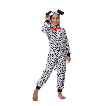 Sincere Party Dalmatians Onesie Costume for Kids,Made of Fleece Spotted Dog Onesie Dress Up Costume L(8-10)