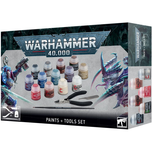 Games Workshop Games Workshop - Warhammer 40,000: Paints + Tools Set