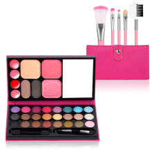 Aomig 33 Colors Kids Makeup Sets for Girls, 6 Pcs Princess Make Up Kit with 5 Brushes, Washable Children's Cosmetics Toys, Non-Toxic Makeup Kit, Cosm