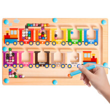 Montessori Toys for 2 3 4 Year Old Boys Girls Kids Gifts, Wooden Magnetic Maze Toys Age 3 Toddler Learning Educational Toys Color Sorting Game Christ