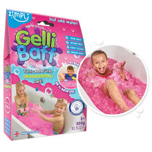 ZIMPLI - Gelli Baff Pink, 1 Bath or 6 Play Uses, Magically turns water into thick, colourful goo, Sensory Fidget Toys for Autism, Certified Biodegrad