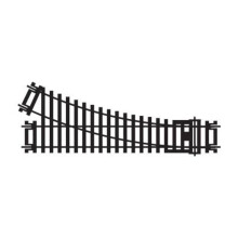 Hornby R8073 OO Gauge Right Hand Point Track - Extra Track Pieces for Model Railway Sets, Model Train Track Pieces - Scale 1:76, Black
