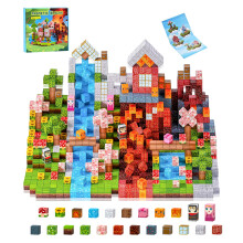 PINKCAT Stocking Fillers for Kids Grandkids Boys 200pcs Magnetic Cubes - Lava Lawn Set Travel Essentials Party Bag Fillers for Toddlers Ages 3 4 5 6