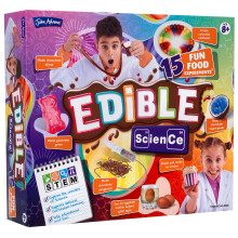 John Adams Edible Science Kit: 15 Fun Food Experiments | STEM Toy | Age 8+ | Create, Eat & Enjoy Food Such As Chocolate Spaghetti, Edible Slime & Sug