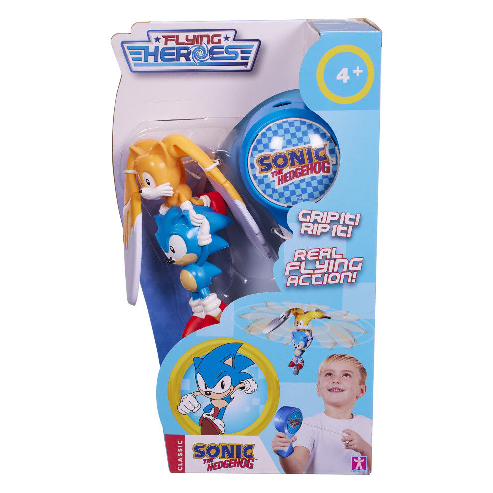 Photos - Action Figures / Transformers Character Options Flying Heroes Sonic & Tails. Pull the cord to watch them fly! Action Toy! Ideal present for boys aged 4-7
