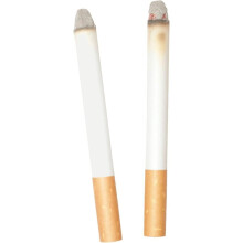 Pack of 2 Fake Lit Cigarettes Realistic Look Fake Cigarettes Funny Bag Gift Play Trick Joke Blow Smoke