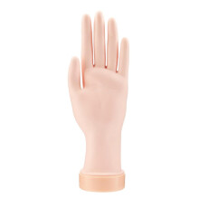 Nail Practice Hand Left Hand Realistic Mannequin with Secure Nail Slots for Acrylic and Gel