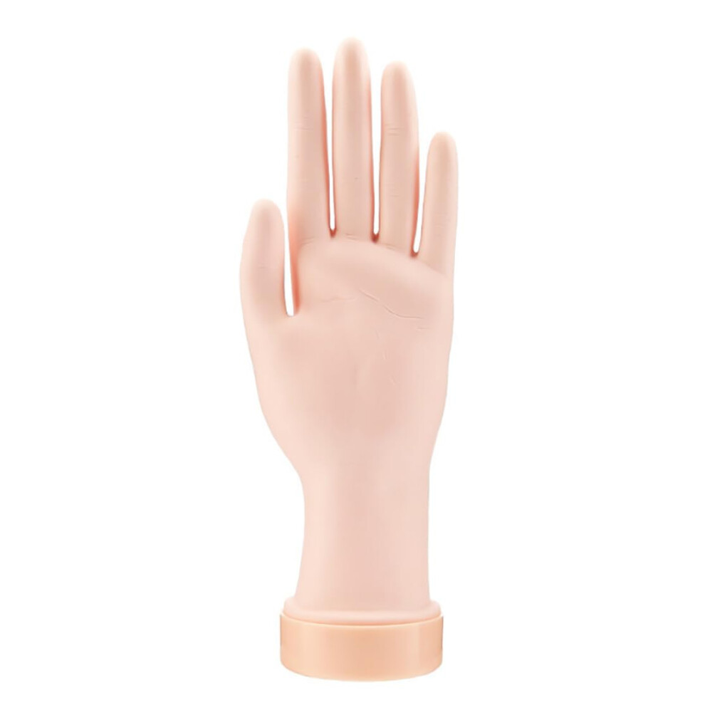 Nail Practice Hand Left Hand Realistic Mannequin with Secure Nail Slots for Acrylic and Gel