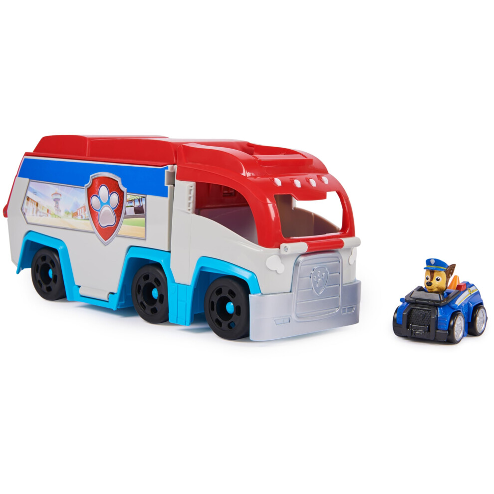 Paw Patrol Paw Patrol: Pup Squad Patroller Team Vehicle, Toy Lorry With Collectible Chase Toy Car, Kids' Toys For Boys & Girls Aged 3+