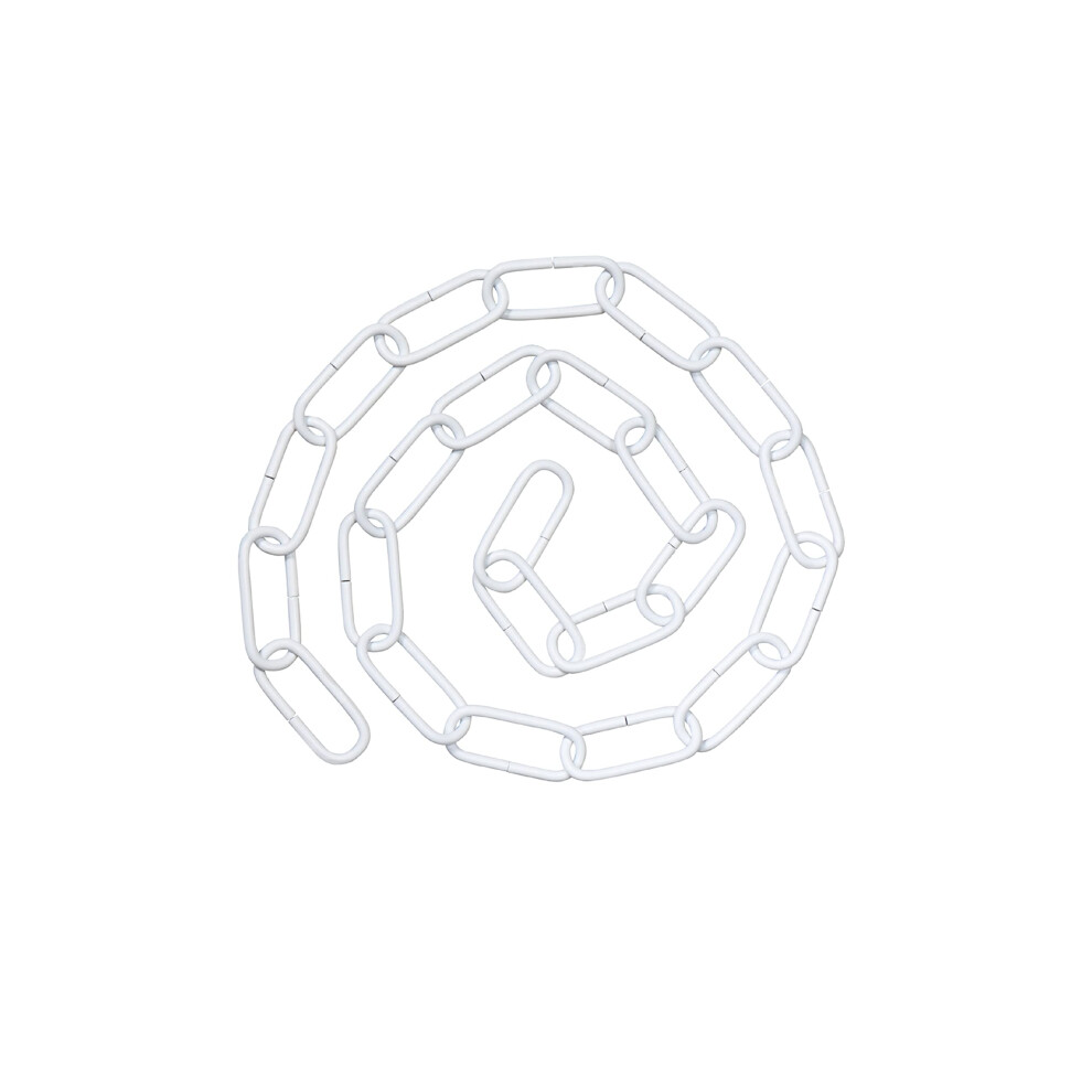 Heavy Duty Matte White Steel Chain 3Ft Set Of 2, 10 Gauge, 60Lbs Support For Lights And Plants 9455672926249