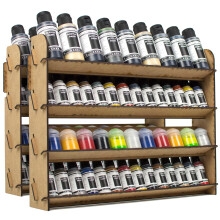 PROSCALE Paint Rack for model paints. Hobby craft Citadel Vallejo Tamiya Army wall paint rack stand paint holder organiser Miniature warhammer paint