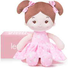 LeyaDoll Soft Baby Rag Doll 12",First Baby toys for Girls 1 Year Old Girls