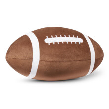 Amazon Basics NFL American Football Plush Pillow, Sport Style Stuffed Toy Cushion for Bed or Sofa, Kids Room Decor, Brown