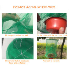 Effective Fly Trap for Garden & Farm - 24x33cm Red Drosophila Catcher