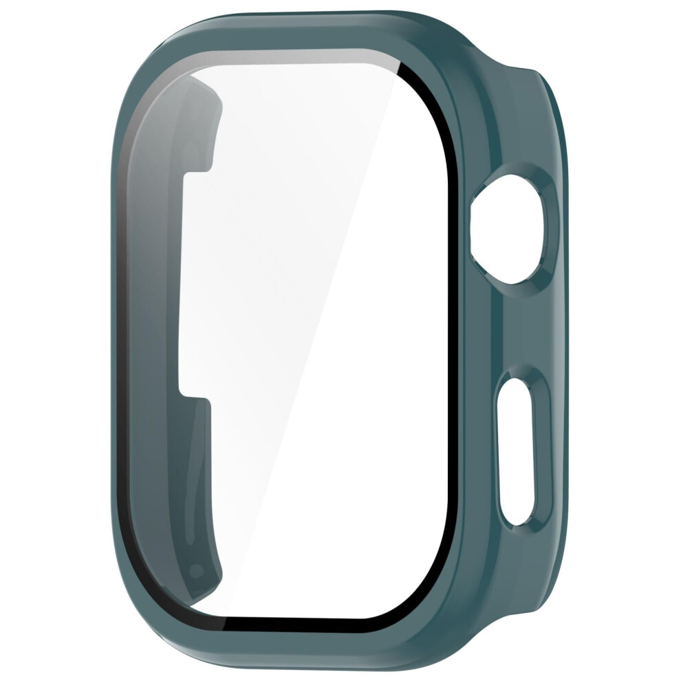 Smartwatch Case With Tempered Glass Screen Protector, Full Coverage, Antiscratch, Green 9070919010125