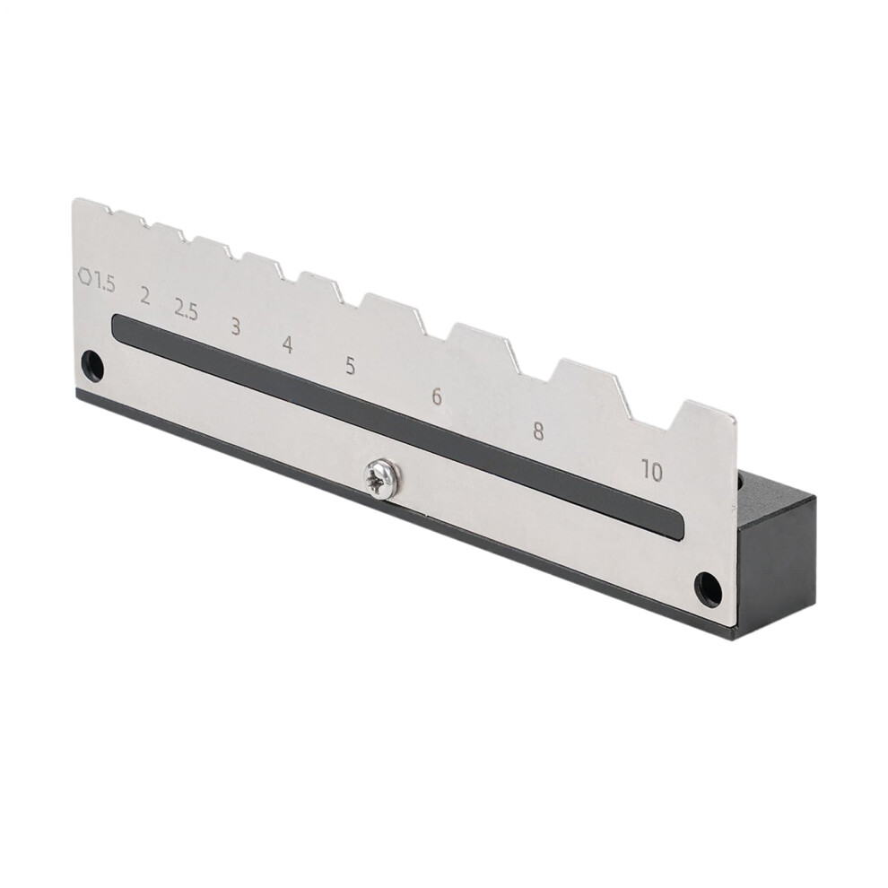 Hex Wrench Organizer Wall Mounted Rack, Durable Aluminum Allen Key Holder For Garage Or Workshop 9070919982842