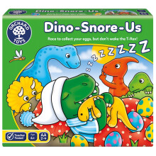 Orchard Toys Dino-Snore-Us Game, A fun Dinosaur Themed Board Game for ages 4+, Encourages Number and Counting Skills for Kids