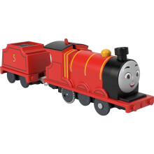 Thomas & Friends Fisher-Price James Motorized Toy Train, Battery-Powered Engine with Tender for Preschool Kids Ages 3 and Up