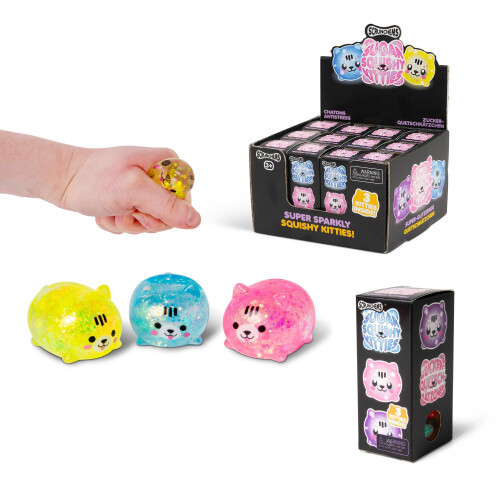 Tobar SCRUNCHEMS DIDDY SQUISHY KITTIES Stress Squishball Toy - 3 Pack