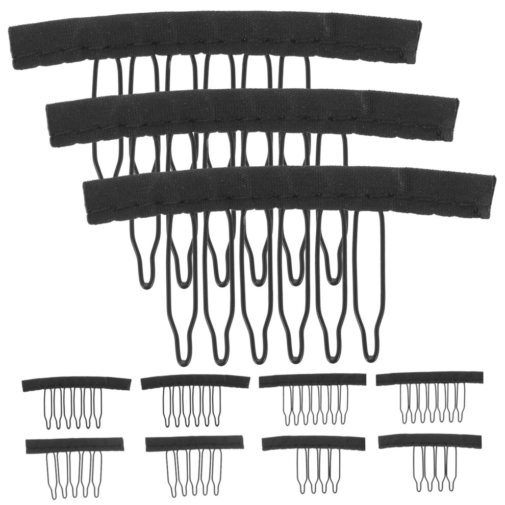 Unisex 50Pcs Wig Combs And Clips For Secure Wig Attachment With Breathable Mesh Design, Assorted Styles