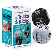 Shuffle Up Tricks & Kicks Football Dice Game, Keepy Uppy Training Dice, Stocking Fillers, Outdoor & Indoor Games for Kids, Football Gifts for Boys &