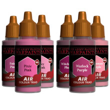 The Army Painter, Air Triads Magenta + Pink - Airbrush-Ready Paint Magenta + Pink with 6 x 18 ml Pre-thinned Acrylic Spray Paints - Air Paints for D&