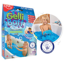 ZIMPLI - Gelli Baff Blue, 1 Bath or 6 Play Uses, Turns water into thick, colourful goo, Kids Bath Toy, Pocket Money Gift, Christmas Stocking Filler