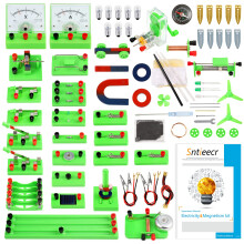 Sntieecr STEM Physics Electric Circuit Learning Starter Kit, Science Lab Basic Electricity Magnetism Experiment Education Kits Set for Junior Senior H