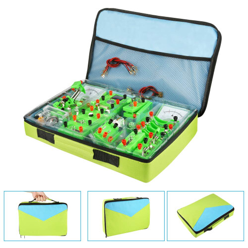 Sntieecr STEM Physics Electric Circuit Learning Starter Kit, Science Lab Basic Electricity Magnetism Experiment Education Kits Set for Junior Senior H 1